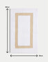 Cotton Blend Border Quick Dry Bath Mat